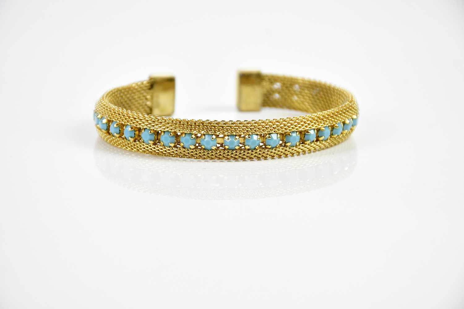 A decorative Eastern necklace and bangle set with turquoise coloured stones (2). - Image 4 of 4