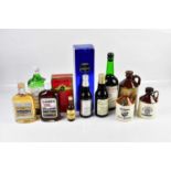 MIXED SPIRITS; a collection of various bottles to include Gordon's Dry Gin, Burnez Freres French