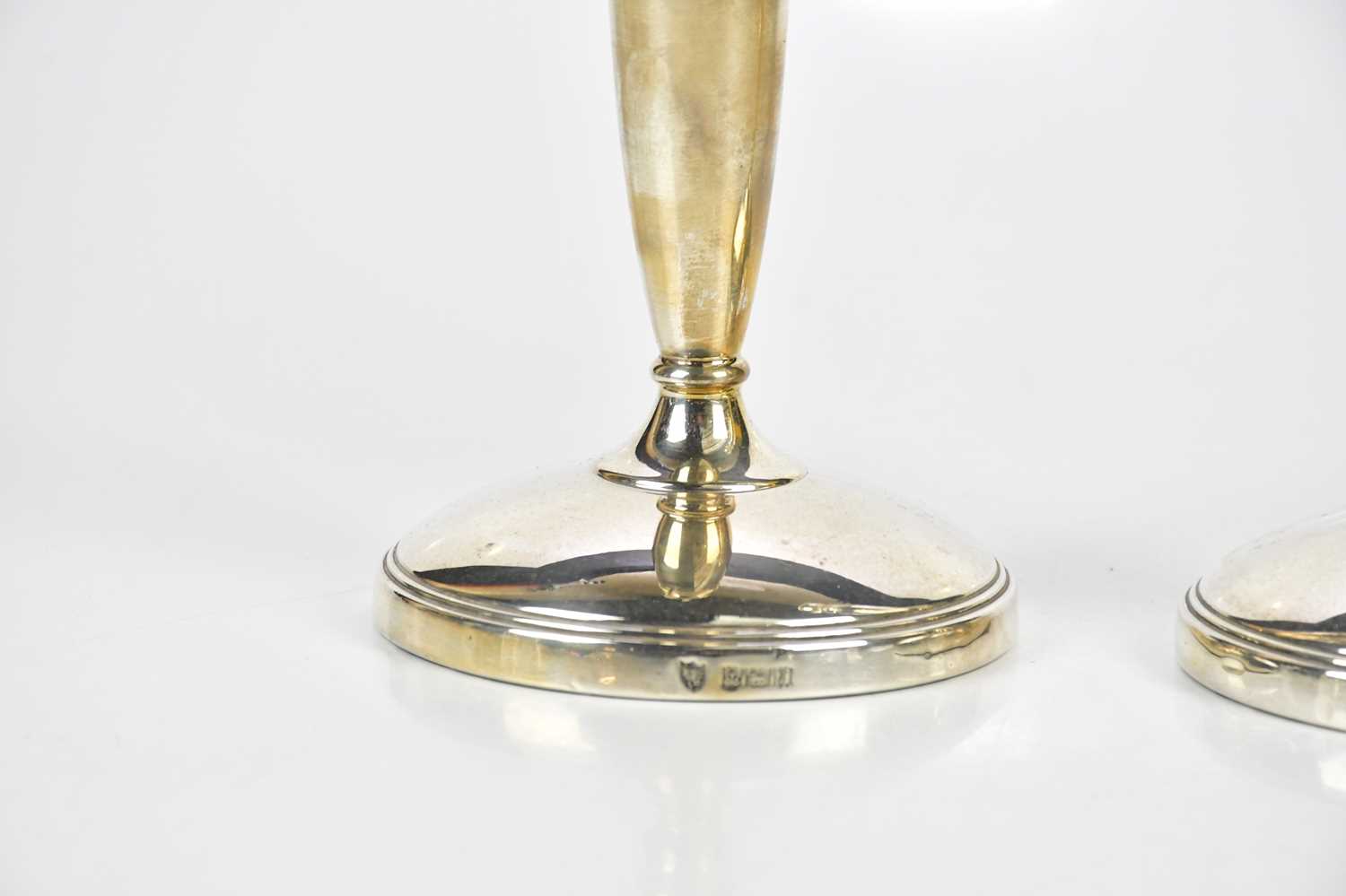 J B CHATTERLEY & SONS; a pair of Elizabeth II hallmarked silver candlesticks, with screw out top - Image 3 of 5