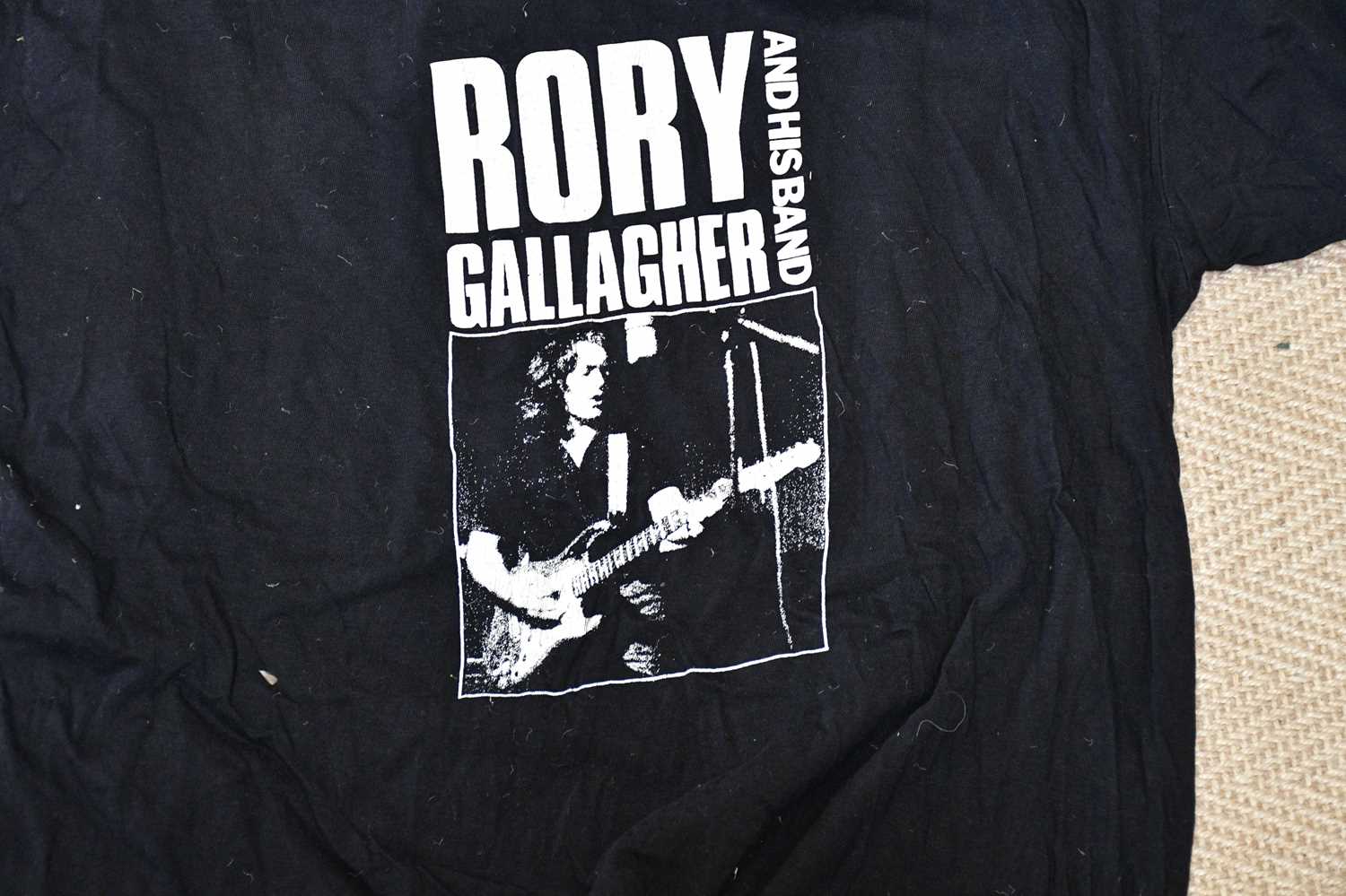 RORY GALLAGHER; a tour crew T-shirt for Europe 1984, together with a Keane laundry bag. - Image 2 of 5