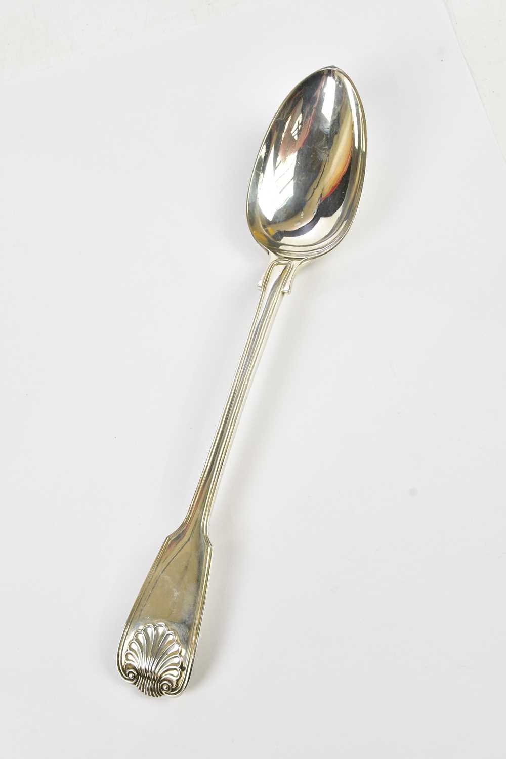 CHAWNER & CO; a Victorian hallmarked silver basting spoon, London 1863, approx weight 7.07ozt/220g.