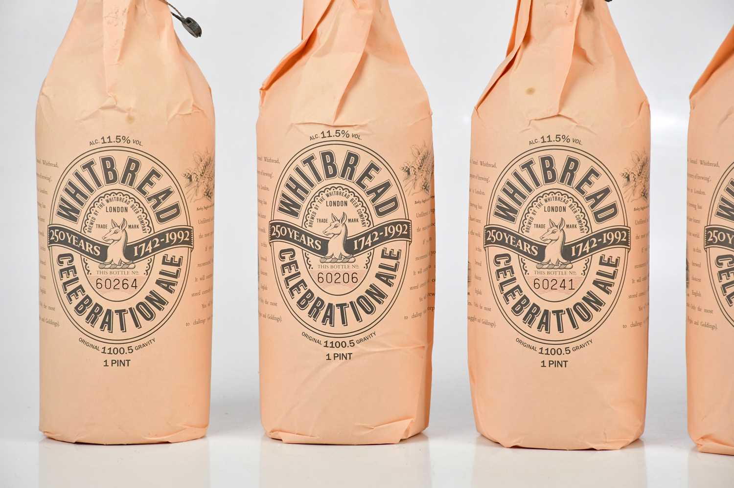 WHITBREAD; a collection of seven sealed Celebration Ale pint bottles, 11.5% vol. - Bild 2 aus 6
