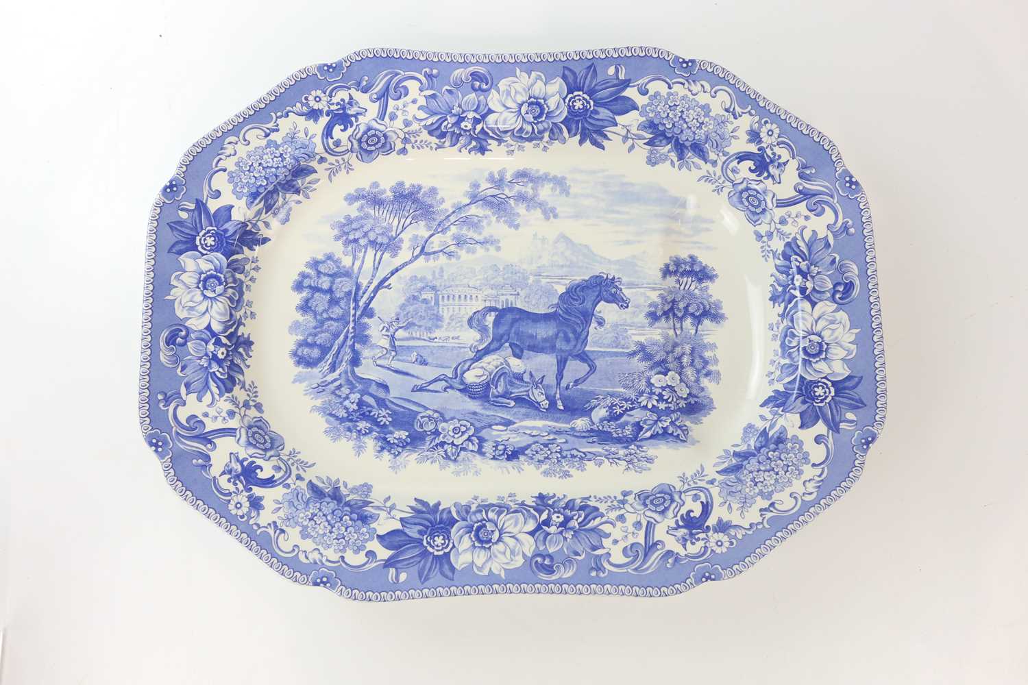 SPODE; a Signature Collection 'Aesop's Fables' meat plate, 52 x 39cm. - Image 2 of 5