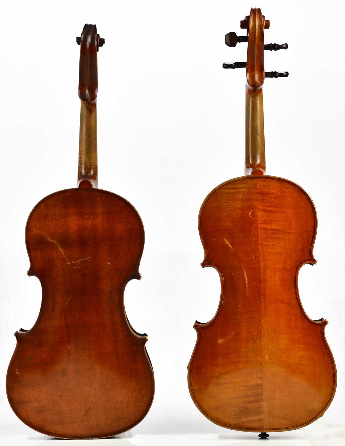 A three-quarter size 'Medio-Fino' violin with one-piece back length 33cm, with another three-quarter - Image 7 of 8