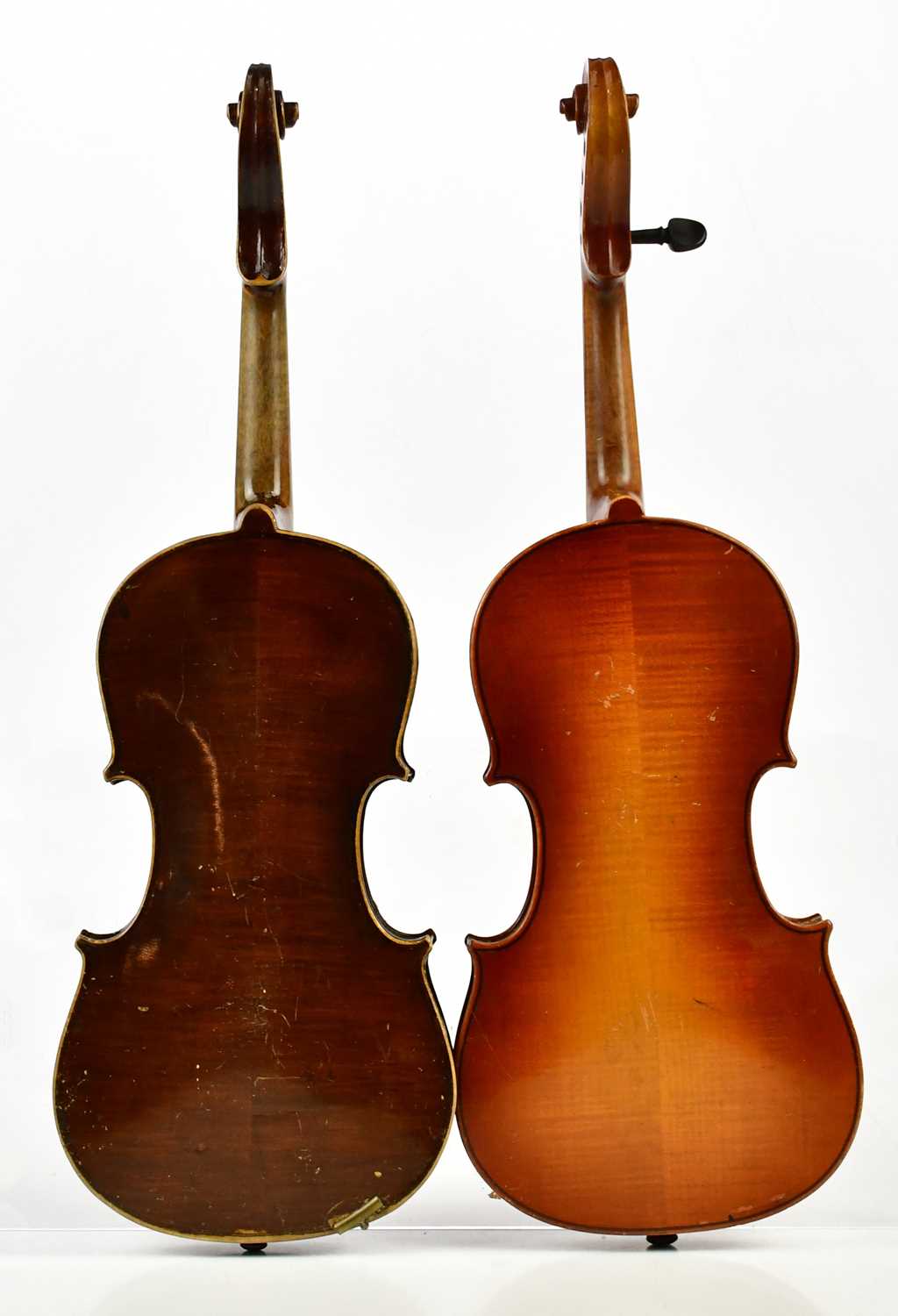 Two three-quarter size violins comprising a Czechoslovakian and 'The Harrow School Violin Outfit', - Image 4 of 5