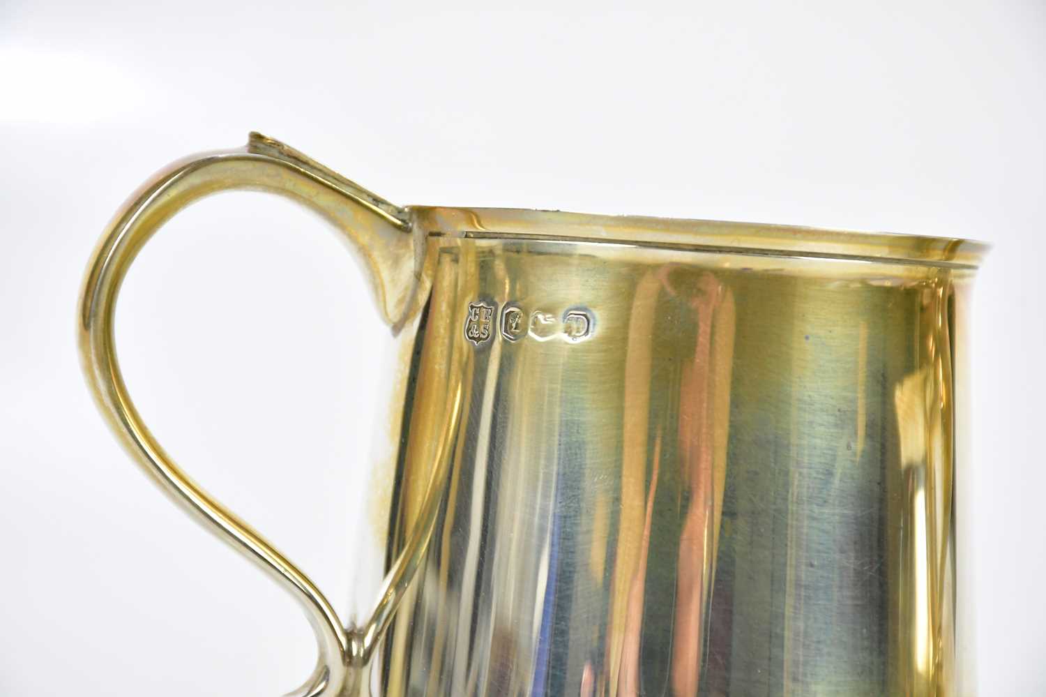 COOPER BROTHERS & SONS LTD; an Elizabeth II hallmarked silver mug of tapering cylindrical form, - Image 2 of 3