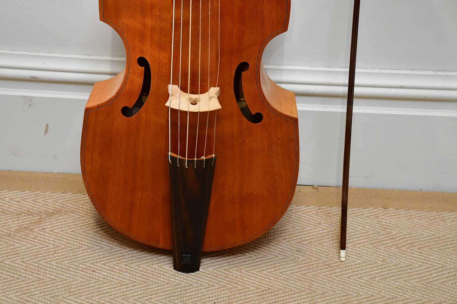 X MICHAEL PLANT; a contemporary viol labelled 'A student viol by Michael Plant Sheffield 1988', - Image 4 of 13