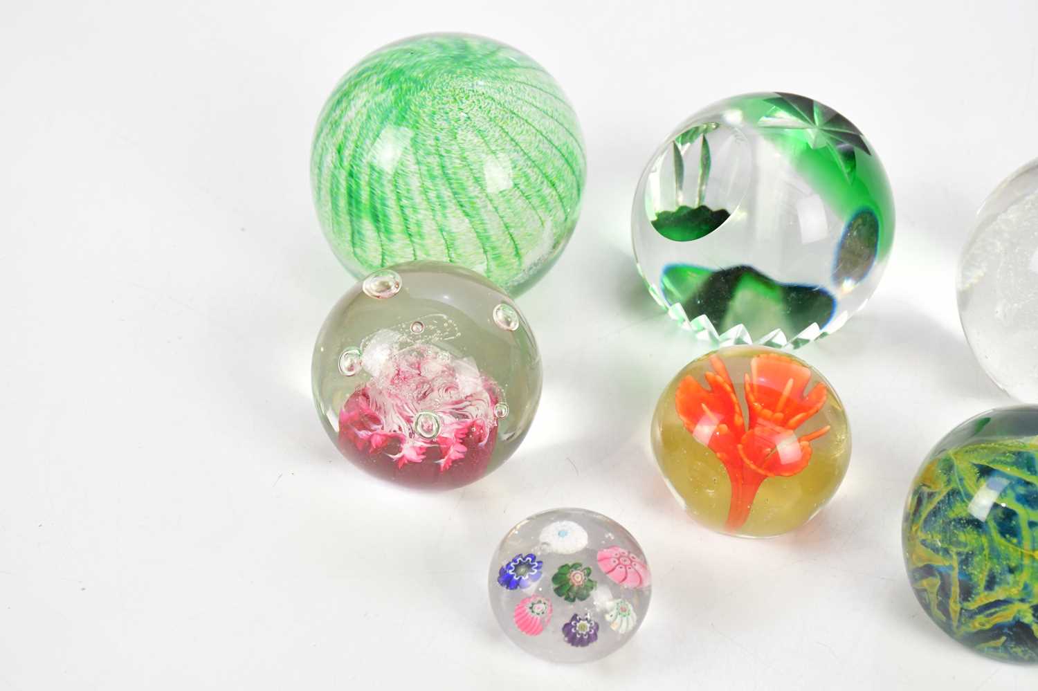 Ten glass paperweights, including a Clichy type paperweight, diameter 4.5cm. - Image 2 of 3