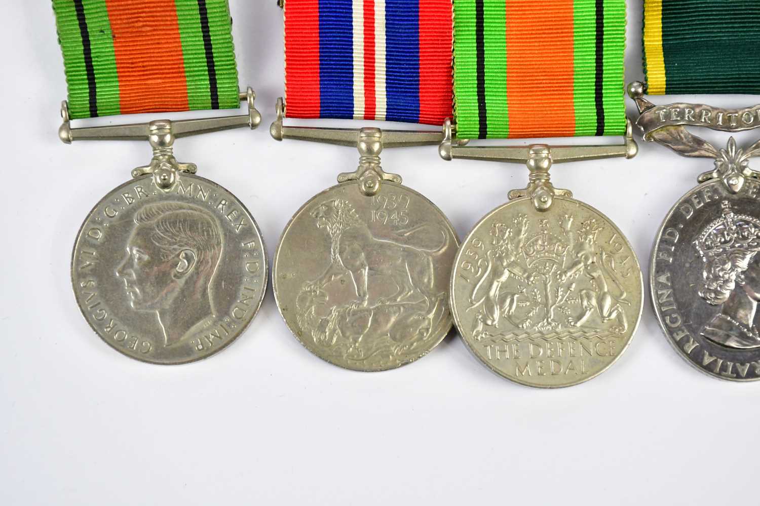 A small collection of medals comprising a Territorial Medal named to W/363188 Sergeant V - Image 2 of 5