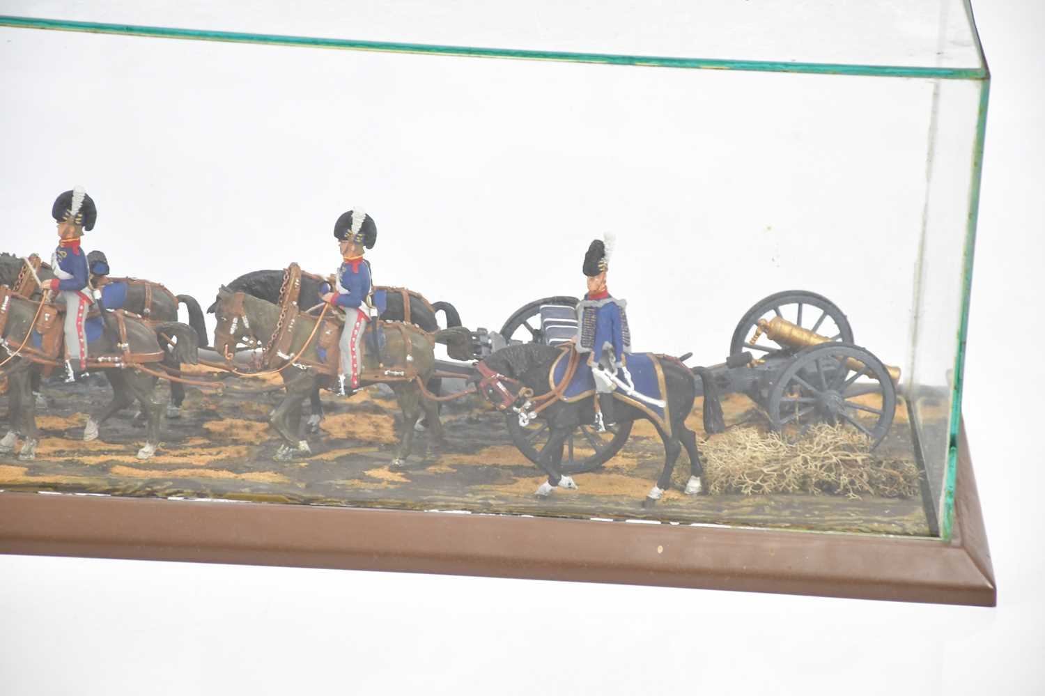 Two military models representing the Royal Highland Regiment 42nd Black Watch, in perspex case, - Image 6 of 7