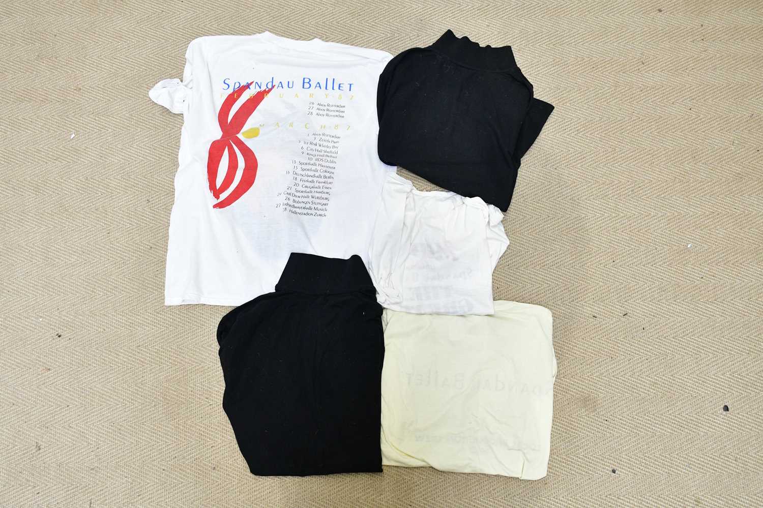 SPANDAU BALLET; a group of five stage crew tour T-shirts including the 1987 tour, two Soul Boys of - Image 4 of 7