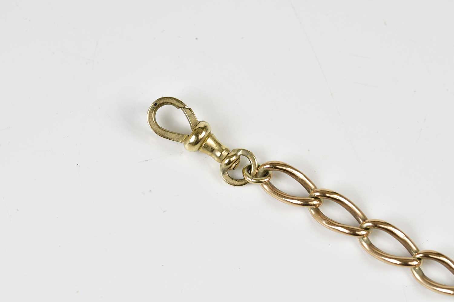 A 9ct gold half Albert chain, approx 31.7g. - Bild 3 aus 5