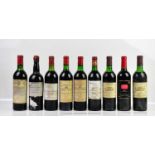 RED WINE; nine bottles of mixed red wine including two bottles of Château Margaux Grand Vin