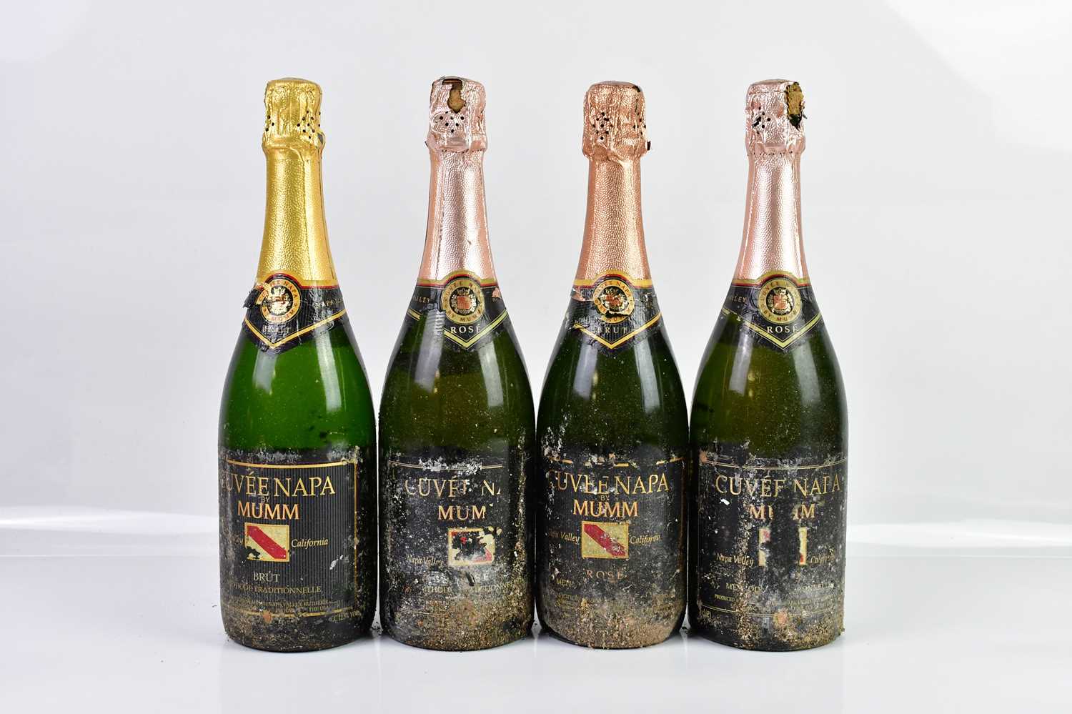 SPARKLING WINE; four bottles of Cuvée Napa by Mumm, two bottles of rosé and two bottles of brut,