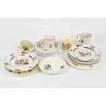 A collection of Children's nursery china including 'The Lone Ranger', 'Pinky and Perky', etc.