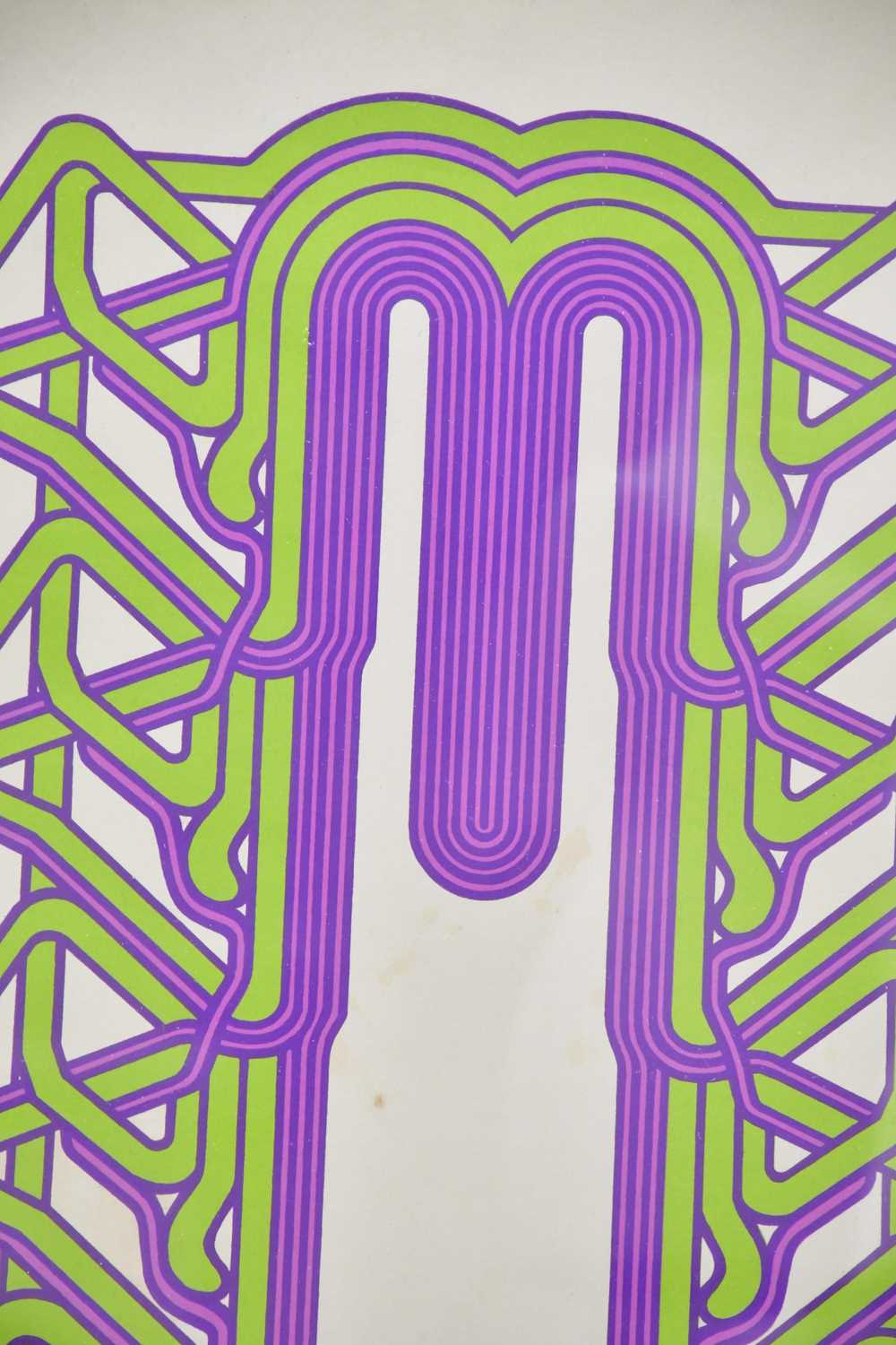 G WYNN; three 1970’s psychedelic prints, each signed and dated ‘72’, one dedicated, 75 x 56cm, - Image 2 of 8