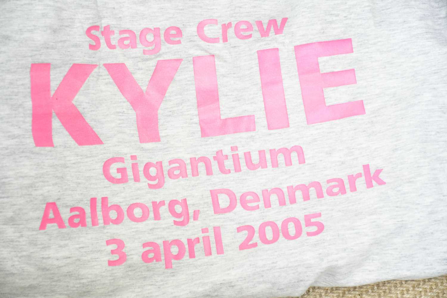 KYLIE MINOGUE; a Showgirl Homecoming Tour crew T-shirt, a stage crew Kylie Gigantium Aalborg, - Image 2 of 12