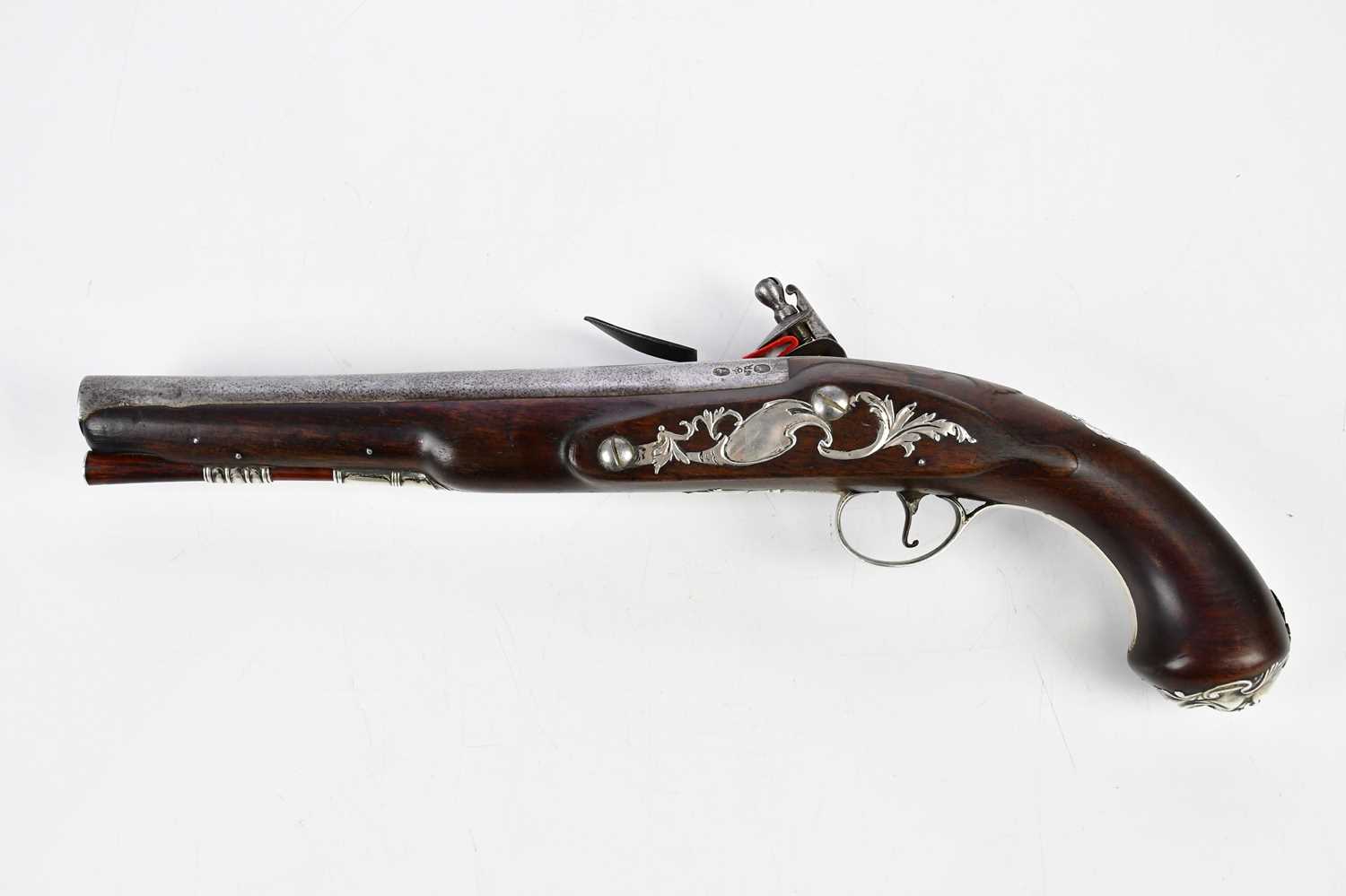 FREEMAN OF LONDON; an 18th century 22 bore travelling pistol, the barrel marked with two early - Image 5 of 8