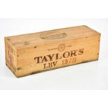 PORT; a magnum bottle of Taylor's LBV port 1978, in sealed wooden case. Condition Report: We do