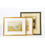 VERNON FOSTER; pair of watercolours, coastal scenes, one signed lower left, 17 x 24cm, framed and