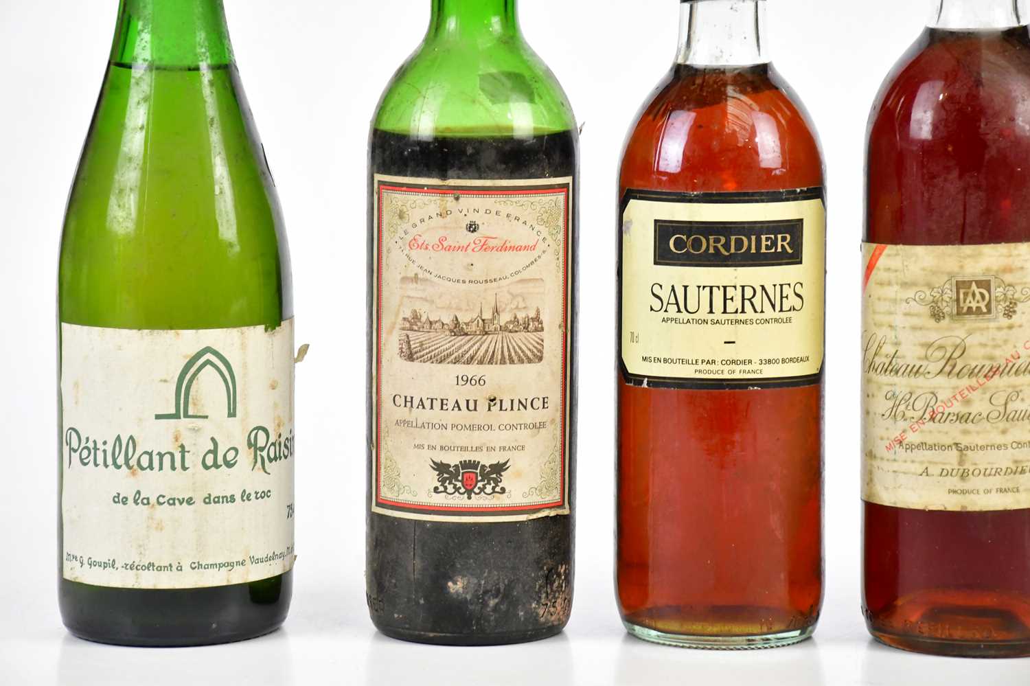 RED WINE: a bottle of Chateau Lafitte Grand Vin 1970, a bottle of Chateau Roumieu Lacoste 1970, a - Image 2 of 3