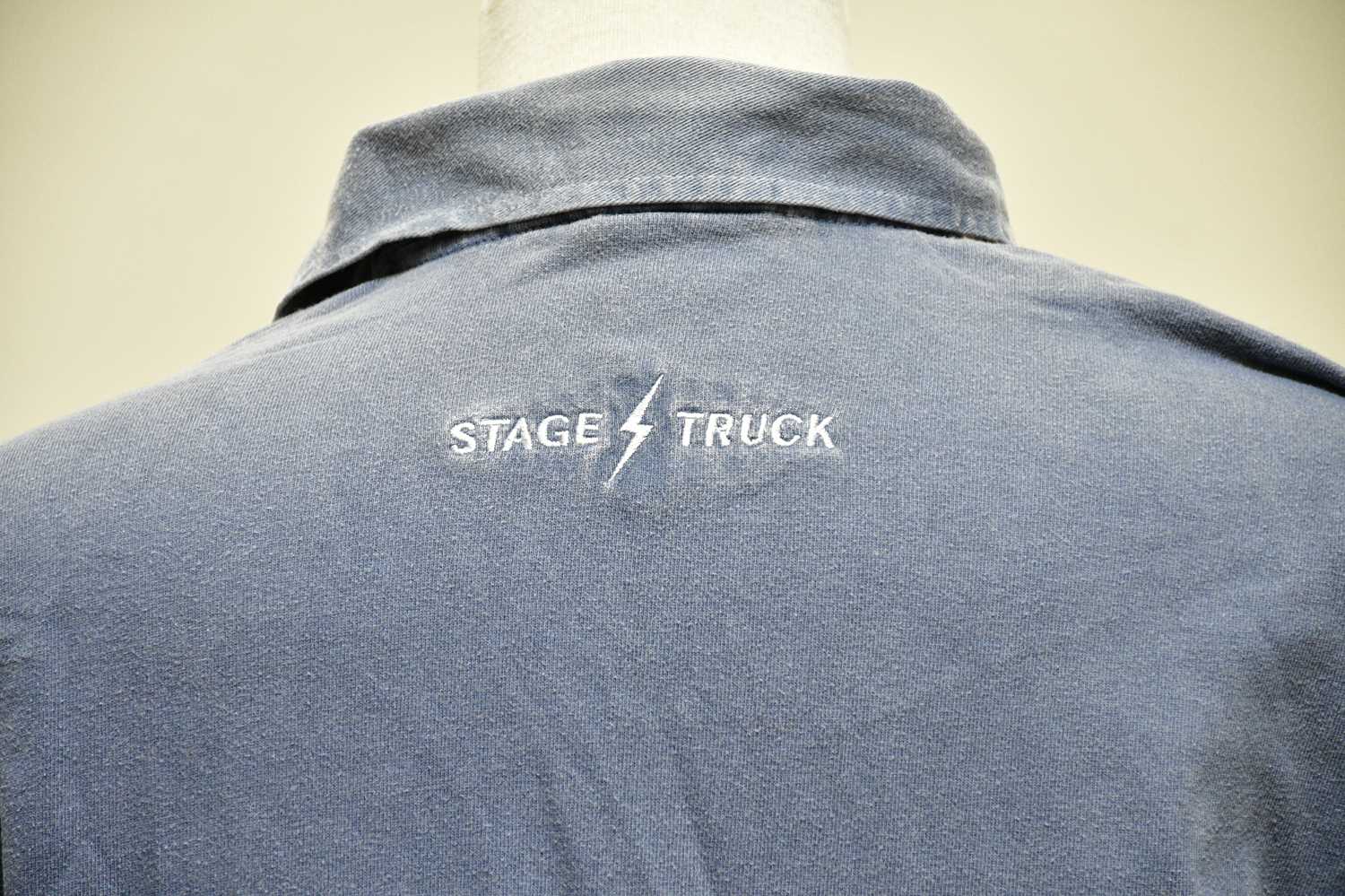 DAVID BOWIE; a stage crew member's long sleeve shirt, embroidered to the back 'Stage Truck'. - Bild 5 aus 6