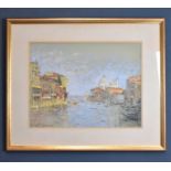† ROBERT 'BOB' RICHARDSON (born 1938); pastel, Venetian scene, signed lower left, 38 x 50cm,