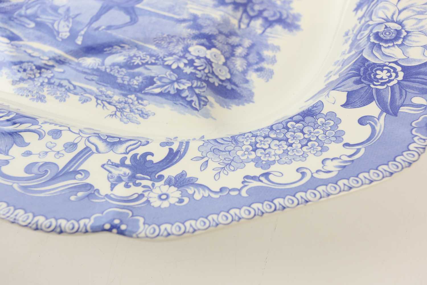 SPODE; a Signature Collection 'Aesop's Fables' meat plate, 52 x 39cm. - Image 3 of 5