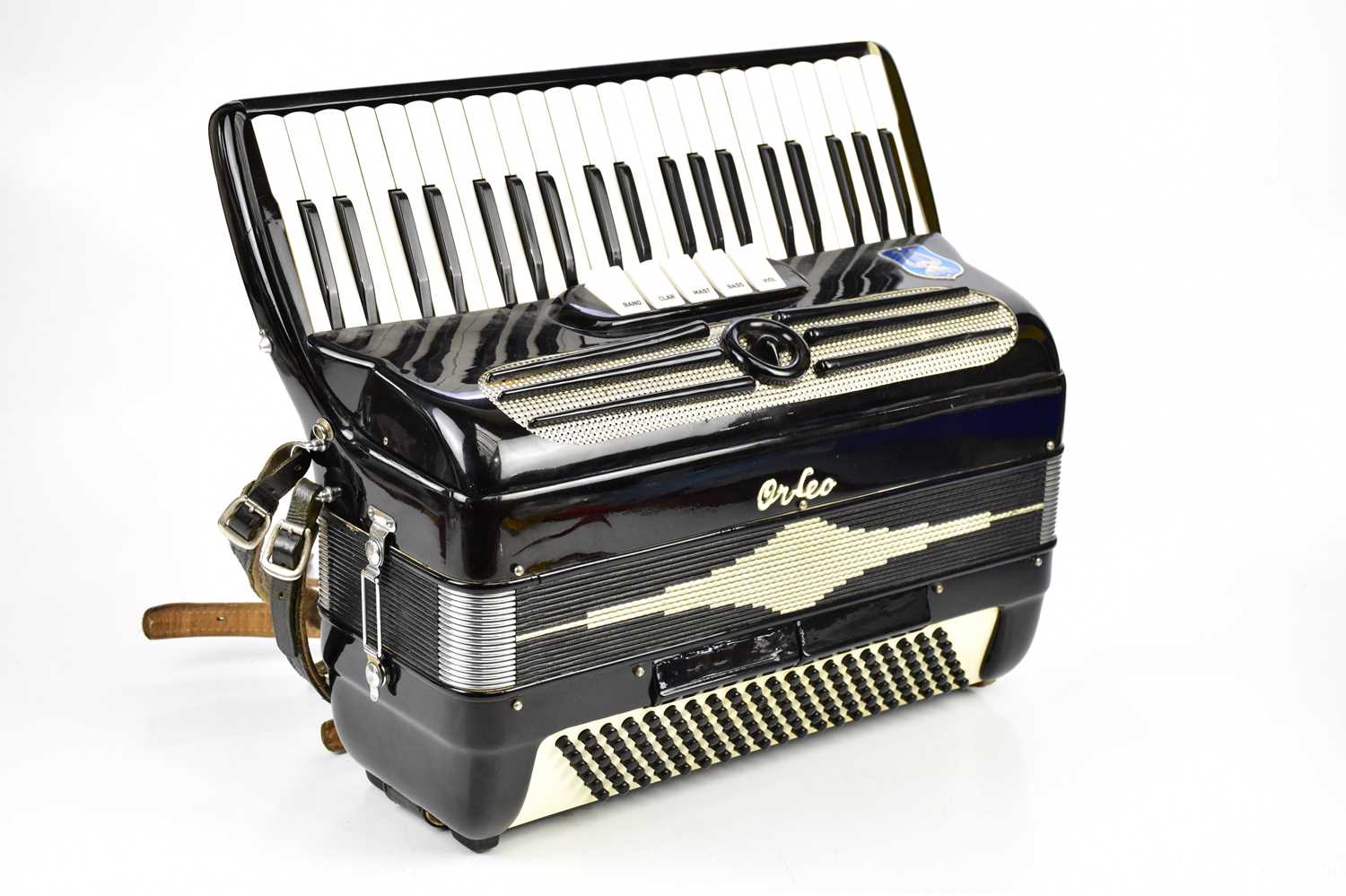 OFRED; a cased piano accordion, 120 bass.