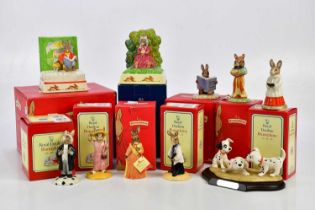 ROYAL DOULTON BUNNYKINS; a collection of assorted figures, including Storytime bookend, etc, also
