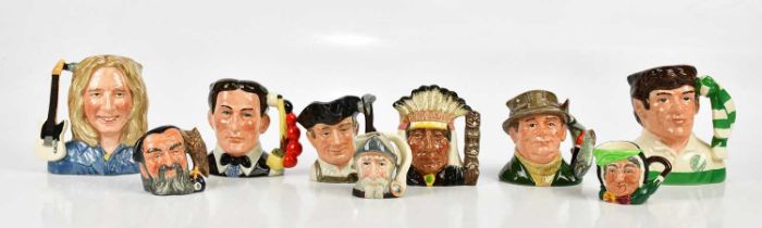 ROYAL DOULTON; a collection of character jugs including 'Rick Parfitt', 'North American Indian', '