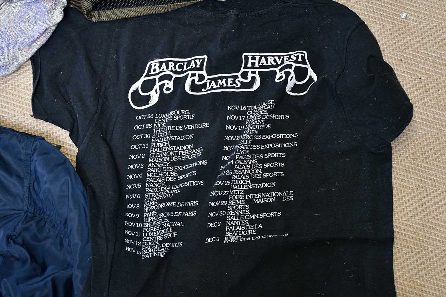 BARCLAY JAMES HARVEST; a tour crew bomber jacket 'The Concert Tour 1982', together with T-shirt, a - Image 5 of 5