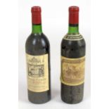 RED WINE: a bottle Chateau Citran Cru Bourgeois 1982, and a bottle Chateau Ducru-Beaucaillou Saint