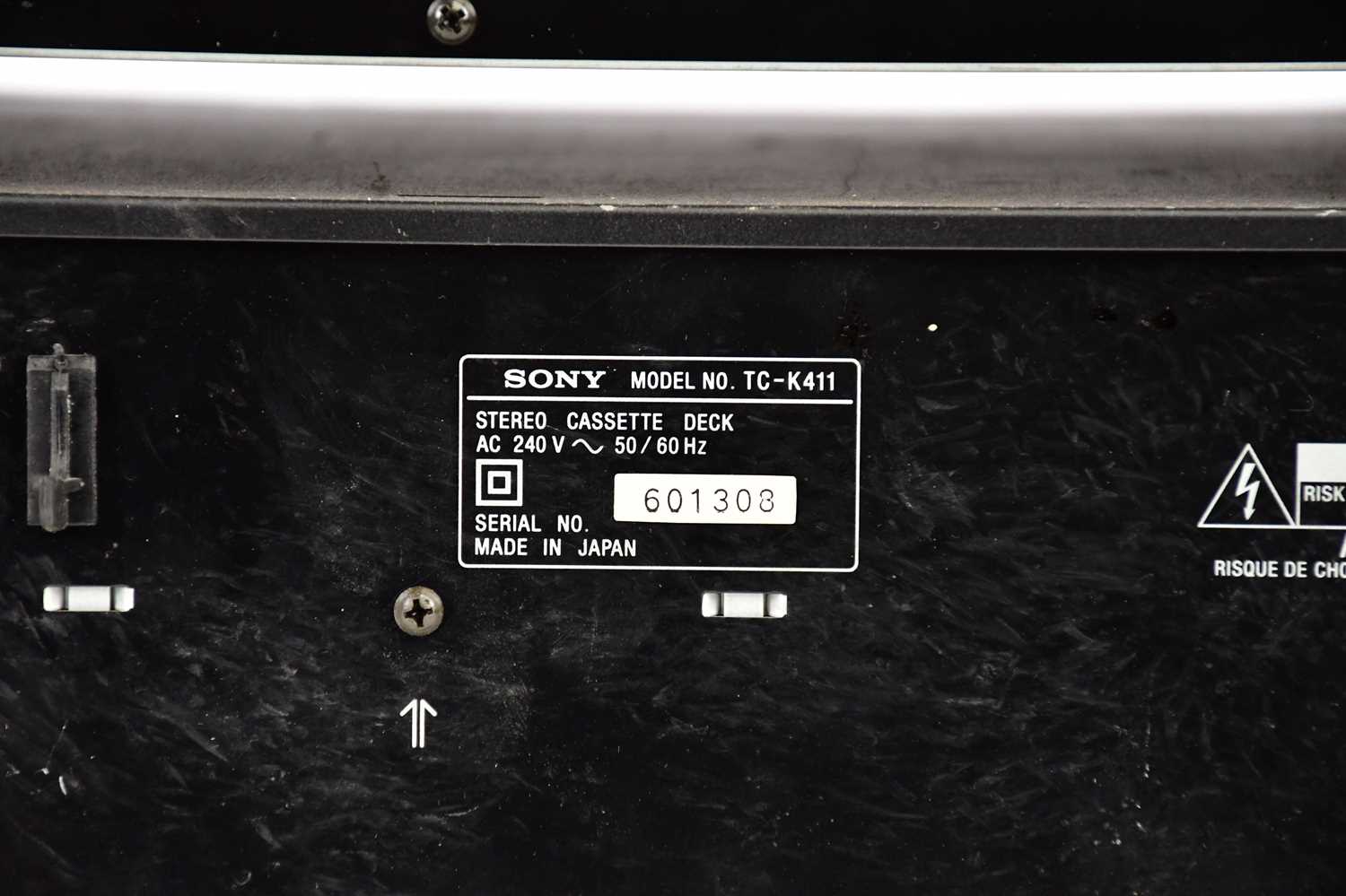 SONY; three stacker units comprising a HX PRO stereo cassette deck, TC-WR570, a stereo cassette deck - Image 7 of 8