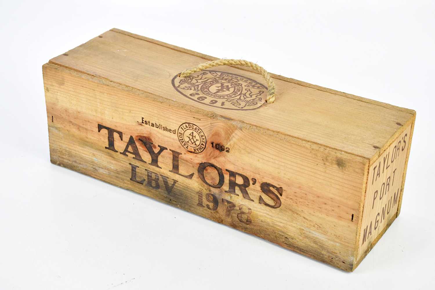 PORT; a magnum bottle of Taylor's LBV port 1978, in sealed wooden carton. - Image 4 of 4