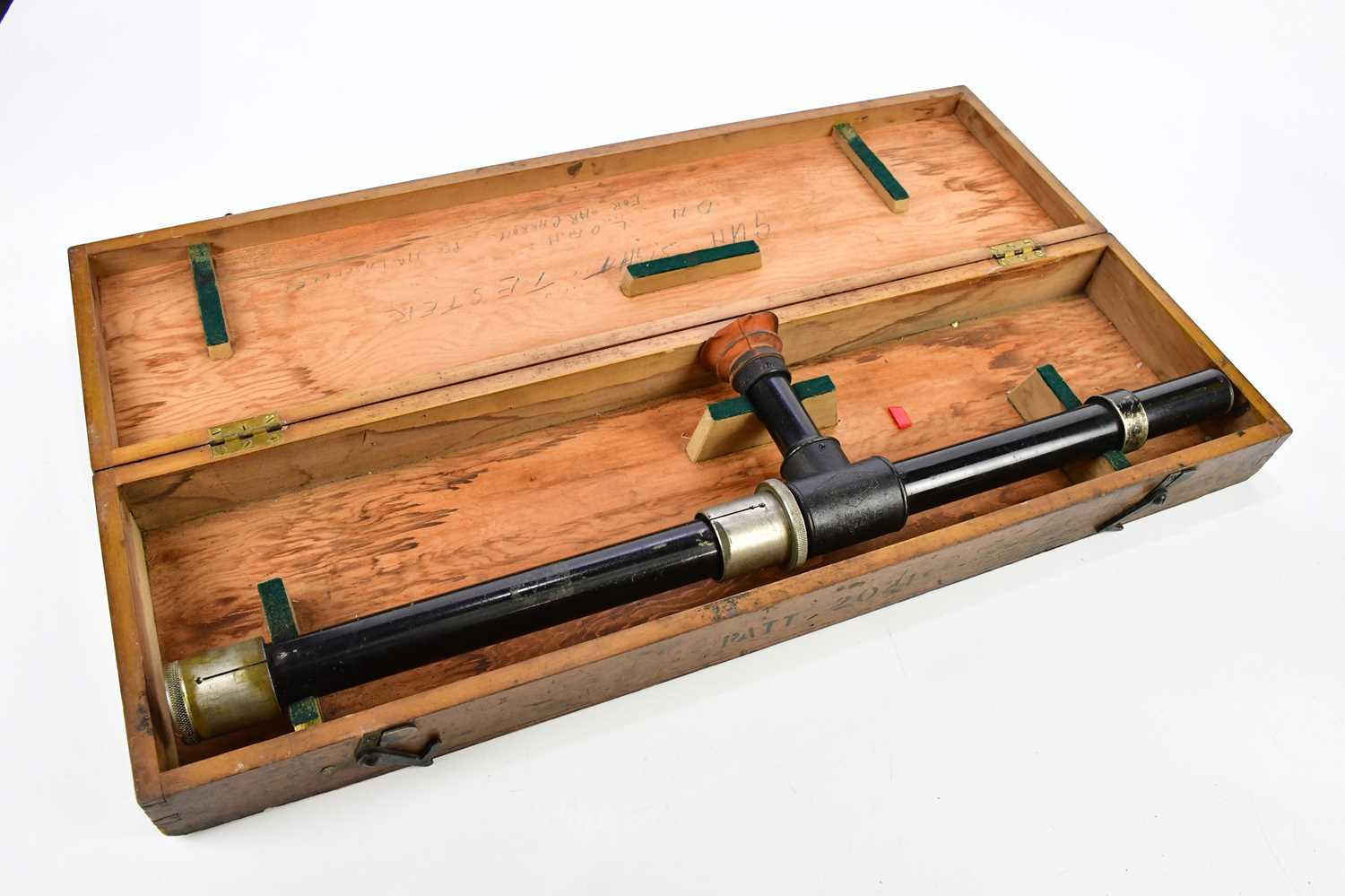 A cased WWII Ottway pattern 2021 artillery gun sight tester. - Image 3 of 3