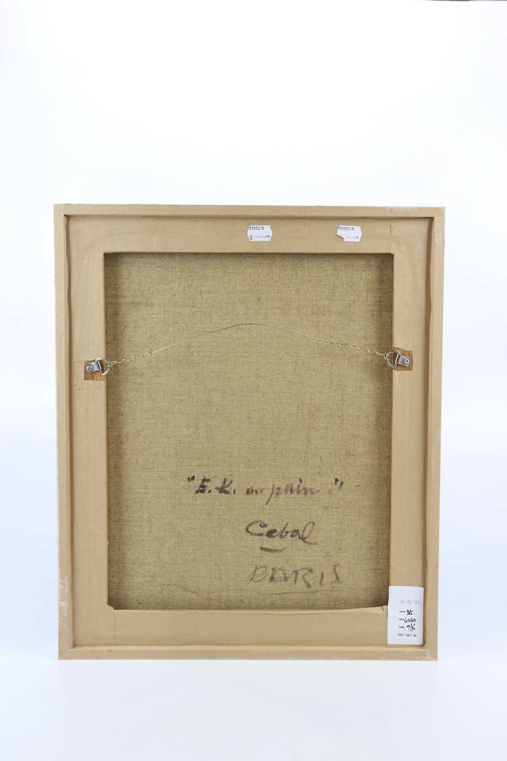 † RUFINO 'CEBAL' CEBALLOS (1907-1970); oil on canvas, 'Sad Clown', signed lower right, 45 x 38cm, - Image 4 of 4