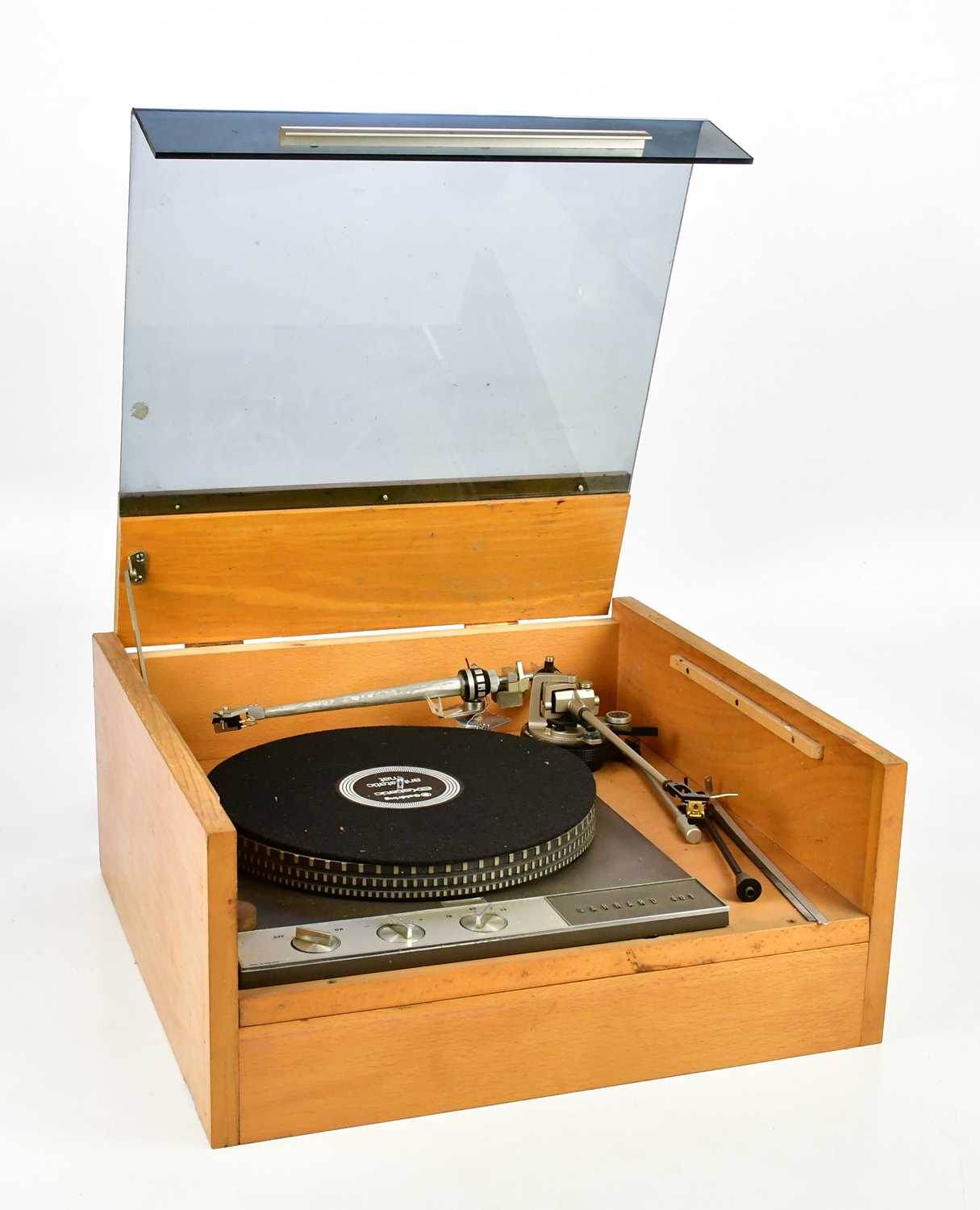 GARRARD; a 401 turntable, with a EPA-A501H arm, and a miscellaneous arm also in case. Condition
