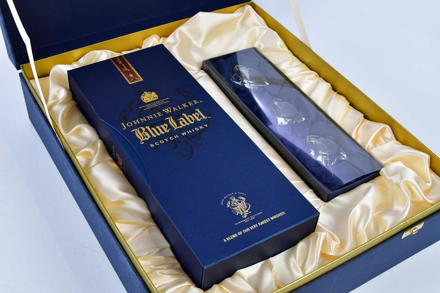 WHISKY; a Johnnie Walker Blue Label 1990s Christmas gift set comprising a bottle of Johnnie Walker - Image 8 of 9