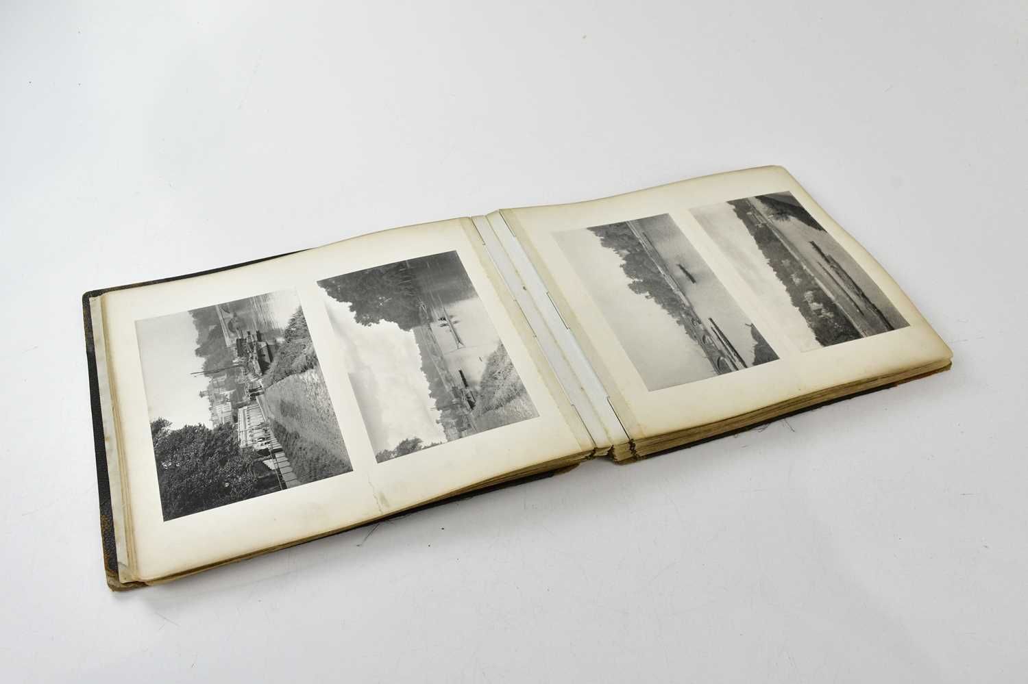 An Edwardian album of photographs, to include views of London, winter scenes possibly in America, - Image 2 of 4