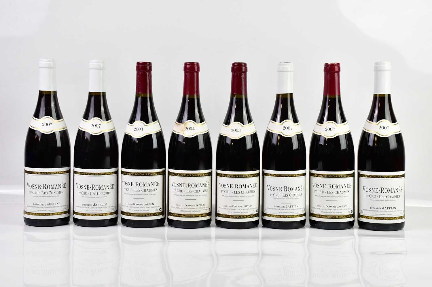 RED WINE; four bottles of 2007 Vosne-Romanee 1er Cru Les Chaumes, 13.5%, 75cl, together with two