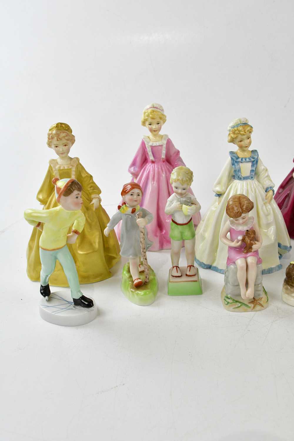 ROYAL WORCESTER; a collection of eleven figures including 'Grandmother's Dress' in five variant - Image 3 of 4