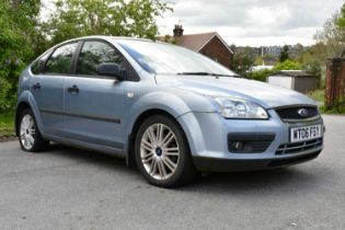 A Ford Focus Sport, registration MT06 FSY, blue colourway, approx mileage 28,271, complete with an