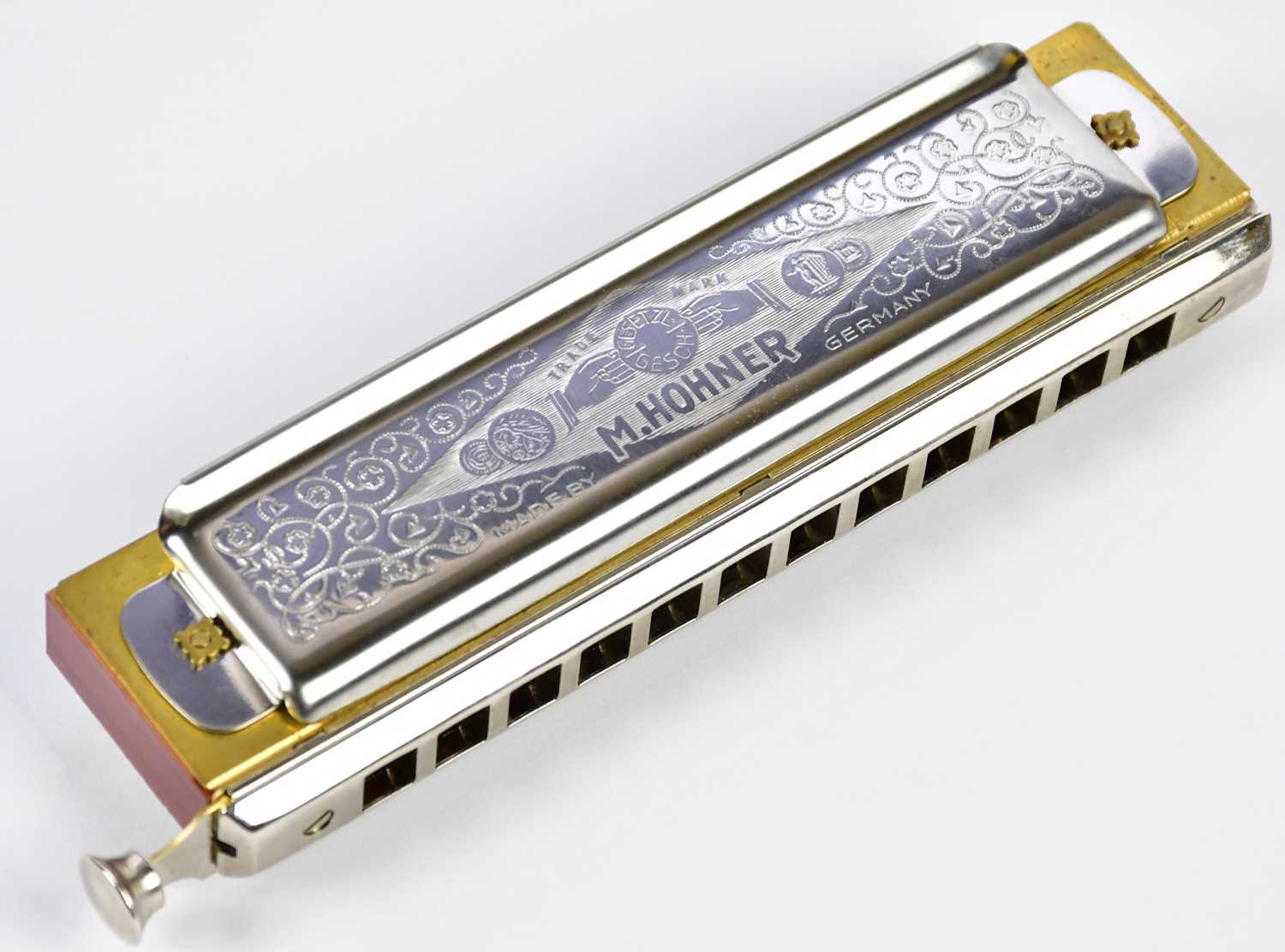 HOHNER; a Super Chromonica Chromatic harmonica, cased. - Bild 2 aus 6