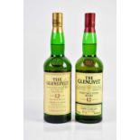 WHISKY; two bottles of The Glenlivet Single Malt Scotch whisky, 12 years of age, 40%, 7cl.