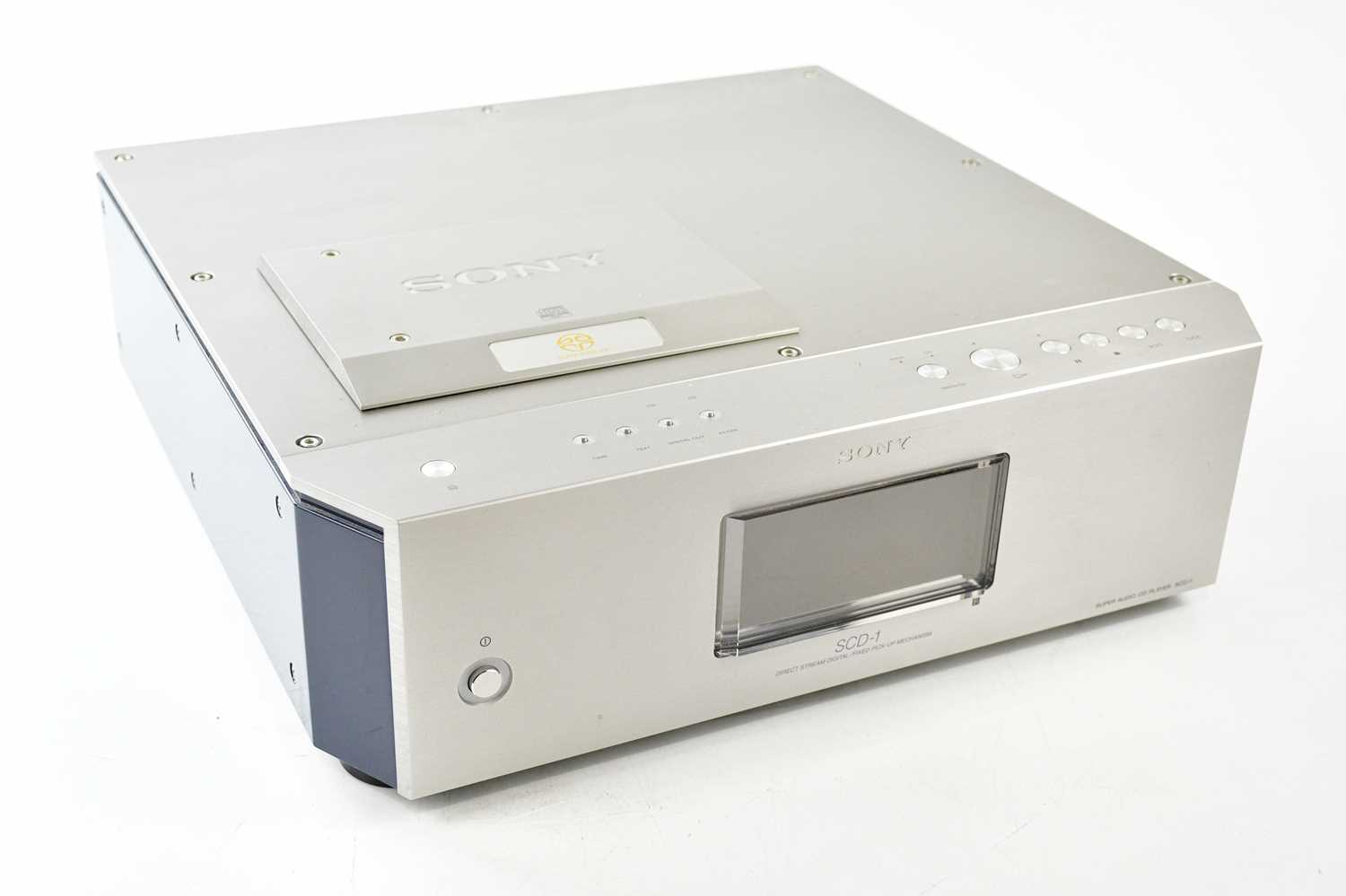 SONY; a SCD-1 super audio CD player, serial number 500526, with remote control and power cable (