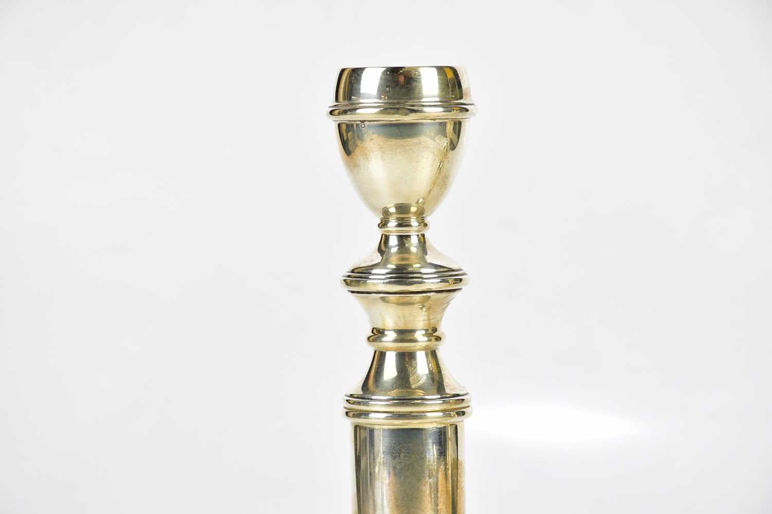 J B CHATTERLEY & SONS; a pair of Elizabeth II hallmarked silver candlesticks, with screw out top - Image 2 of 5