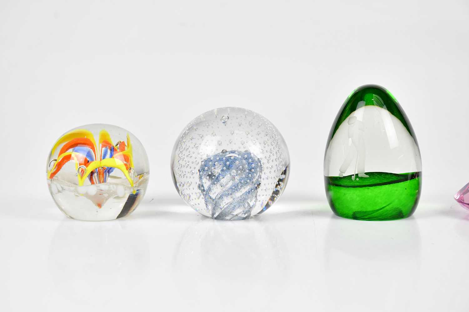 A collection of seven paperweights to include two Caithness examples. - Image 3 of 3