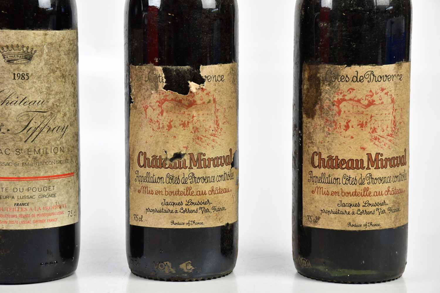 RED WINE; three bottles of Château Miraval, 75cl, together with a bottle of 1985 Château Bois - Image 3 of 3