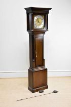 JOHN ROGERS, LEOMINSTER; an 18th century thirty hour longcase clock, the brass face with applied